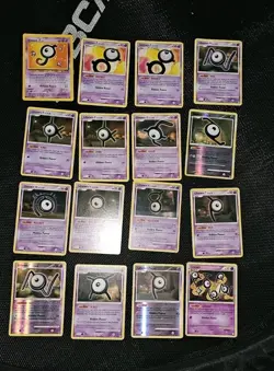Pokemon TCG Unown Card Lot 16 Cards Regular & Holo English Basic Nintendo - Image 1