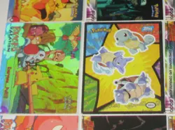 12 Topps 1999 Pokemon trading cards 1 holograph, 1 Sticker, 2 Puzzle, 9 Base Set - Image 3