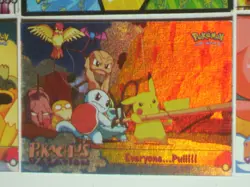 12 Topps 1999 Pokemon trading cards 1 holograph, 1 Sticker, 2 Puzzle, 9 Base Set - Image 5