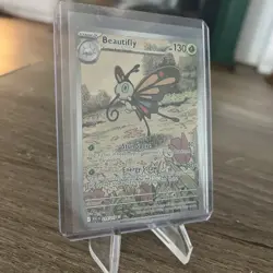 Pokemon Beautifly Full Art Holo Rare 219/217 Evolutions TCG Card - Image 2