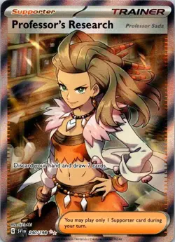 Pokemon TCG Professor's Research 240/198 Scarlet & Violet NM (SKU 1-5) - Image 1