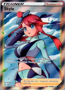 Pokemon TCG Skyla Full Art Trainer #72/72 NM TCG Pokemon NM (SKU 1-5) - Image 1