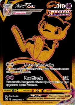 Pokemon Mew VMAX (Secret) Holo Secret Rare Lost Origin TG30/TG30 NM (SKU 1-5) - Image 1