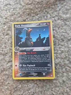 Pokemon TCG Dark Houndoom 37/109 non Holo 2004 - Image 1