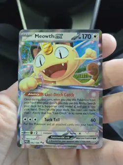 Meowth EX 62/88 Double Rare Perfect Order EN Mega Evolution Pokemon TCG 2026 - Image 1