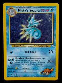 Misty's Seadra - 9/132 Gym Challenge 2000 WOTC - Holo - Pokemon TCG - Image 1