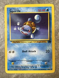 Squirtle 68/82 Pokemon TCG Vintage Team Rocket Regular Common (Moderate Play) 3 - Image 1