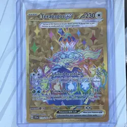 Pokemon Terapagos ex 173/142 SV07 Stellar Crown Hyper Rare Full Art Holo 230 HP - Image 1