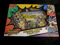 Pokemon TCG Ascended Heroes Premium Poster Collection Mega Lucario - Image 1
