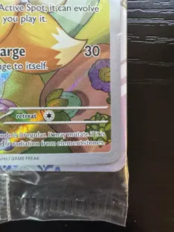 SEALED Pokemon Prismatic Evolutions Eevee SVP 173 Black Star Promo & Sleeves - Image 5