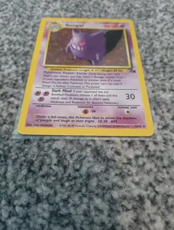 Pokemon Gengar TCG Fossil Holo Card 5/62 Vintage Trading Card - Image 3