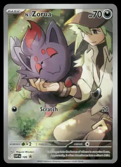 Pokemon Cards N's Zorua 189 Scarlet & Violet Promo NM *2 - Image 1