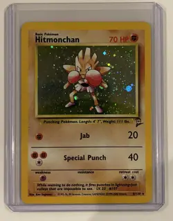 Hitmonchan Holo Rare Card 8/130 Base Set 2 - Image 1
