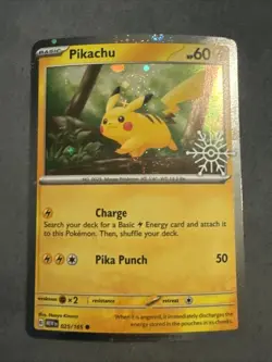 Pikachu - (Holiday Calendar) 025/165 Miscellaneous Cards & Products Holo - Image 1