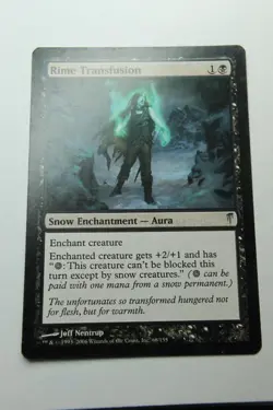 MTG Rime Transfusion x1- -Coldsnap-Lightly Played - Image 1