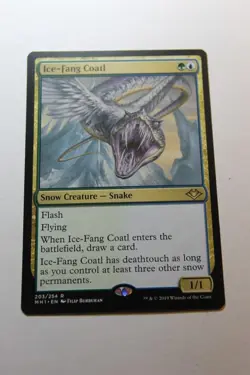 MTG Ice-Fang Coatl x1- -Modern Horizons-Lightly Played - Image 1