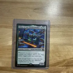 Mikey and Leo Chaos and Order - Teenage Mutant Ninja Turtles - MtG- NM - Image 1