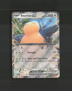 Snorlax ex 076/131 Prismatic Evolutions Ultra Rare Holo Pokemon Card NM - Image 1