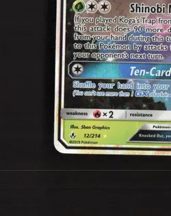 Venomoth GX 12/214 Unbroken Bonds Ultra Rare Holo Pokemon Card NM - Image 5
