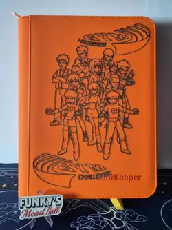 Mintkeeper - 9 Pocket Binder - Orange - Laser Engraved - Gym Heroes/Challenge - Image 1