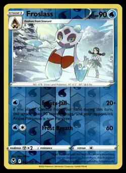 FROSLASS 043/195 RARE SILVER TEMPEST POKEMON - Image 1