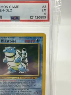 Pokemon TCG Blastoise Base Set Holo PSA 5 - Image 5
