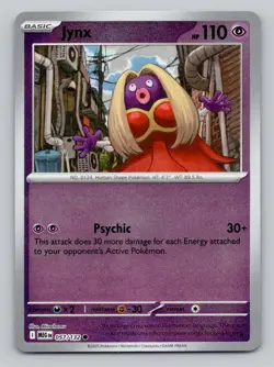 Reverse Holo Jynx 057/132 Common Mega Evolution Pokemon - Image 1