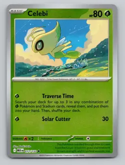 Reverse Holo Celebi 012/132 Uncommon Mega Evolution Pokemon - Image 1