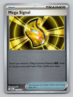 Reverse Holo Mega Signal 121/132 Uncommon Mega Evolution Pokemon - Image 1