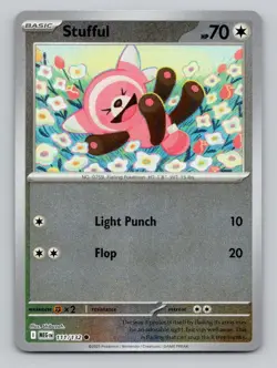 Reverse Holo Stufful 111/132 Common Mega Evolution Pokemon - Image 1