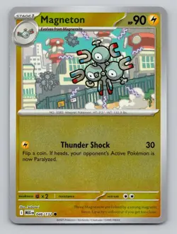 Reverse Holo Magneton 046/132 Common Mega Evolution Pokemon - Image 1