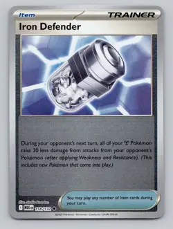 Reverse Holo Iron Defender 118/132 Uncommon Mega Evolution Pokemon - Image 1