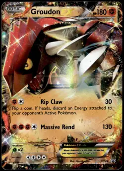 Groudon EX XY42 XY Promos Black Star Promo Pokemon Card - MP E1 - Image 1