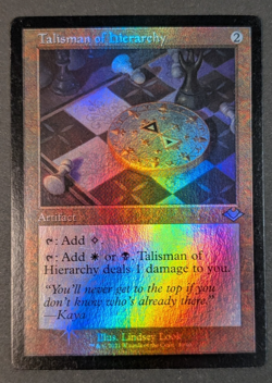 MTG - 1x Talisman of Hierarchy - Modern Horizons 2 - NM Retro Border Etched Foil - Image 1