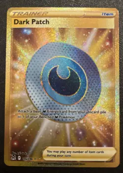 Pokemon TCG 216/196 Dark Patch Great Condition Near Mint Secret Rare - Image 1