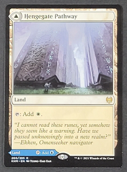 MTG - Hengegate Pathway Mistgate Pathway - Kaldheim - NM - Magic The Gathering - Image 1