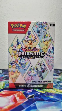 Pokemon TCG Scarlet & Violet Prismatic Evolutions Booster Bundle 6 Booster Packs - Image 1