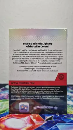 Pokemon TCG Scarlet & Violet Prismatic Evolutions Booster Bundle 6 Booster Packs - Image 2