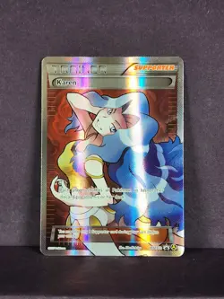 Pokemon Karen Full Art XY177a Alternate Art Promo Rare LP+ - FAST SHIP - Image 2