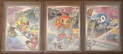 Pokemon TCG First Partner Series 1 Turtwig, Chimchar, Piplup Promos #40, 41 & 42 - Image 1