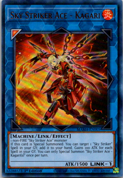 Yugioh! Sky Striker Ace - Kagari Mama-en005 Ultra Rare 1st Ed Near Mint!! - Image 1