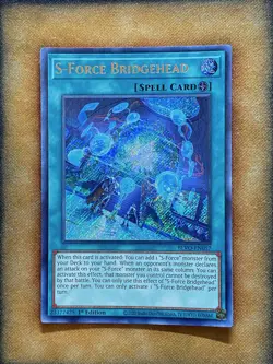 Yugioh S-Force Bridgehead BLVO-EN057 Secret Rare 1st Ed NM - Image 1