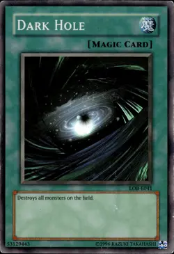Dark Hole - Super Rare LOB-E041 - HP - YuGiOh - Image 1