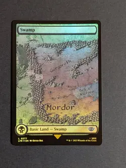 MTG - 1x Swamp Foil Full Art 277 - NM - Lord of the Rings: Tales of Middle Earth - Image 5