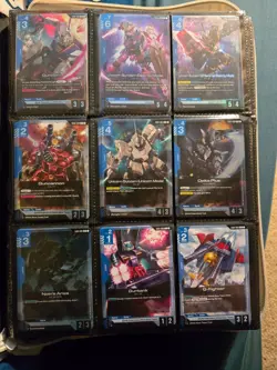 Gundam TCG GD01 Newtype Rising - complete playset (4 of each card) - Image 1