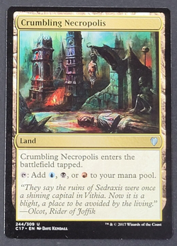 MTG - 1x Crumbling Necropolis - Commander 2017 - NM - Magic the Gathering #244 - Image 1