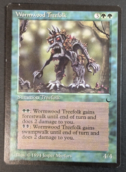 MTG - Wormwood Treefolk - The Dark - LP - Vintage - Rare Green - Magic - SG412 - Image 1