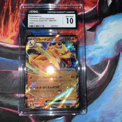 Pokemon TCG Charizard ex 006/165 Sv2a: Pokemon Card 151 Holo (Japanese) CGC 10 - Image 1
