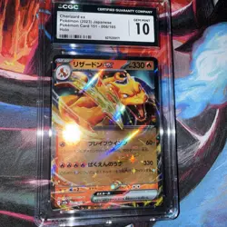 Pokemon TCG Charizard ex 006/165 Sv2a: Pokemon Card 151 Holo (Japanese) CGC 10 - Image 3