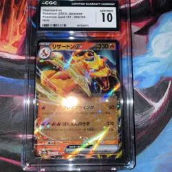 Pokemon TCG Charizard ex 006/165 Sv2a: Pokemon Card 151 Holo (Japanese) CGC 10 - Image 4